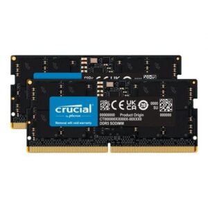 Crucial - DDR5 - kit - 32 GB: 2 x 16 GB - SO-DIMM 262-pin - 5600 MHz / PC5-44800 - CL46 - 1.1 V - non-ECC