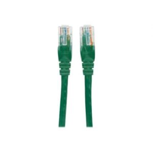 Intellinet Network Patch Cable, Cat6, 20m, Green, CCA, U/UTP, PVC, RJ45, Gold Plated Contacts, Snagless, Booted, Lifetime Warranty, Polybag - patch cable - 20 m - green