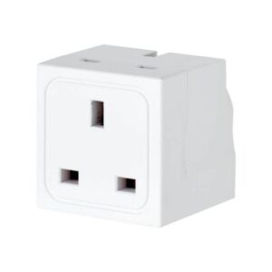 Tripp Lite 2-Outlet Power Strip - British BS1363A Outlets, 220-250V AC, 13A, Direct Plug, BS1363A Plug, White - power strip