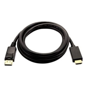 DP TO HDMI CABLE 2M 6FT BLACK DP TO HDMI CABLE 21.6GBPS 4K UH